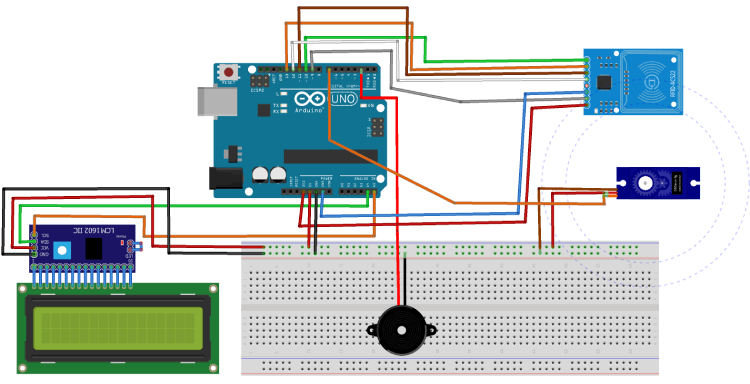 Circuit Diagram Smart Toll Tax Using Arduino Uno Circuit Diagram Smart Toll Tax Using Arduino Uno