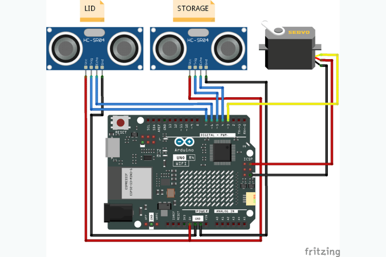 Smart Bin Circuit Diagram Smart Bin Circuit Diagram