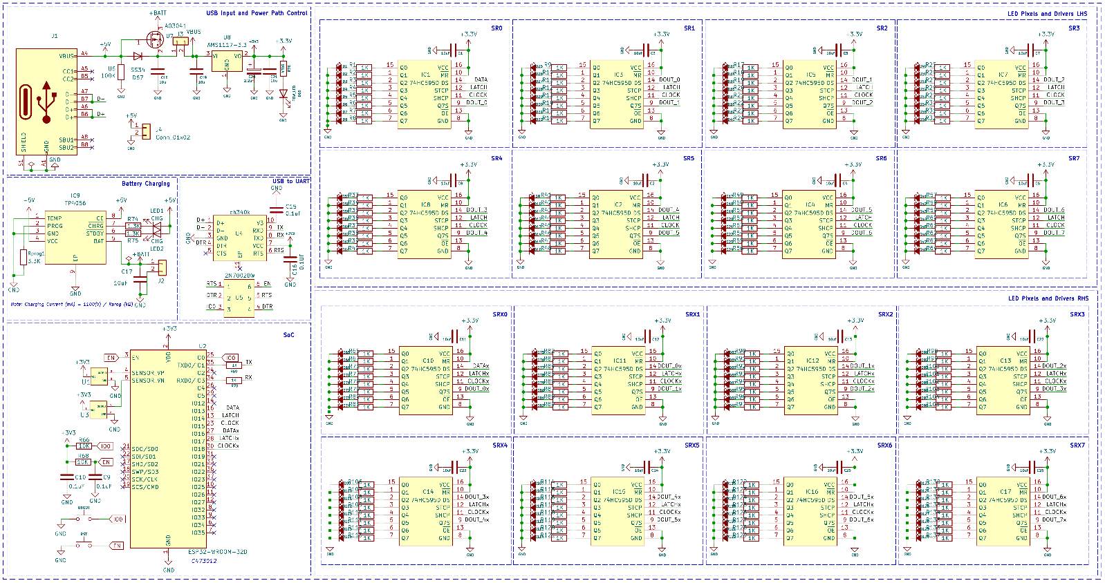 POV Display Circuit Diagram