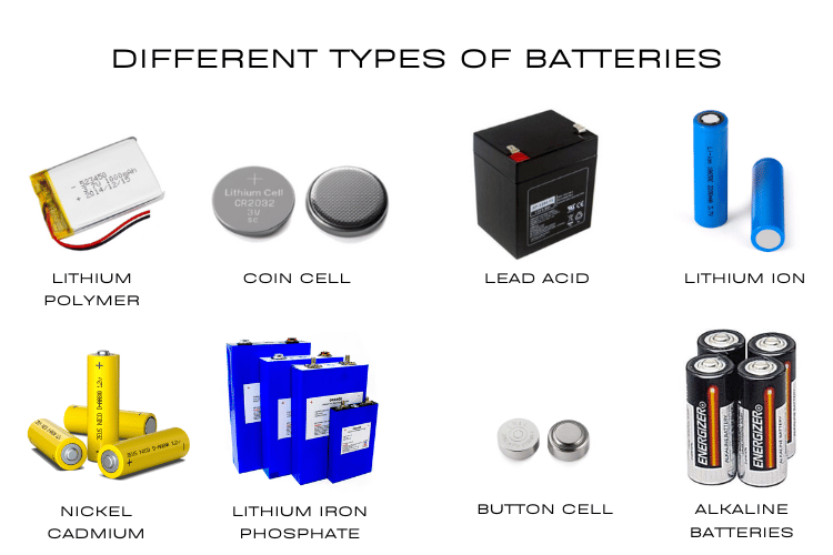Different Types of Batteries Different Types of Batteries