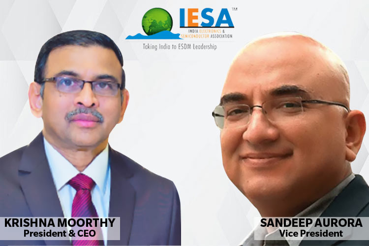 Sandeep Aurora and Krishna Moorthy from India Electronics’ and Semiconductor Association Sandeep Aurora and Krishna Moorthy from India Electronics’ and Semiconductor Association