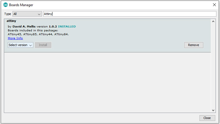 ATtiny Latest Version