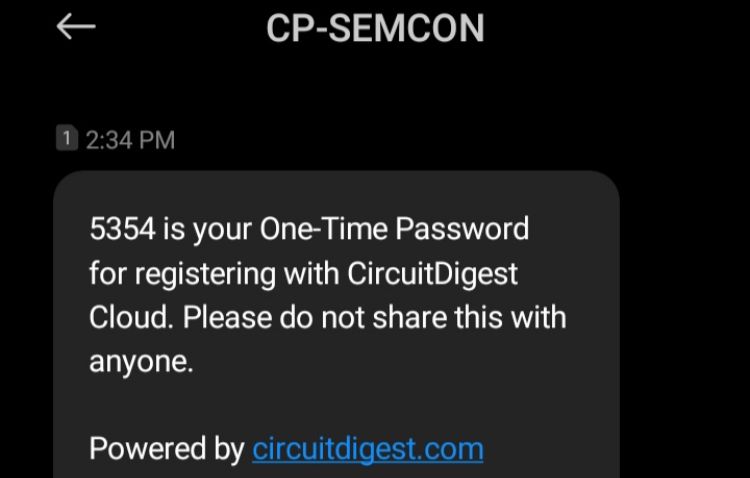 Notification from Circuit Digest API
