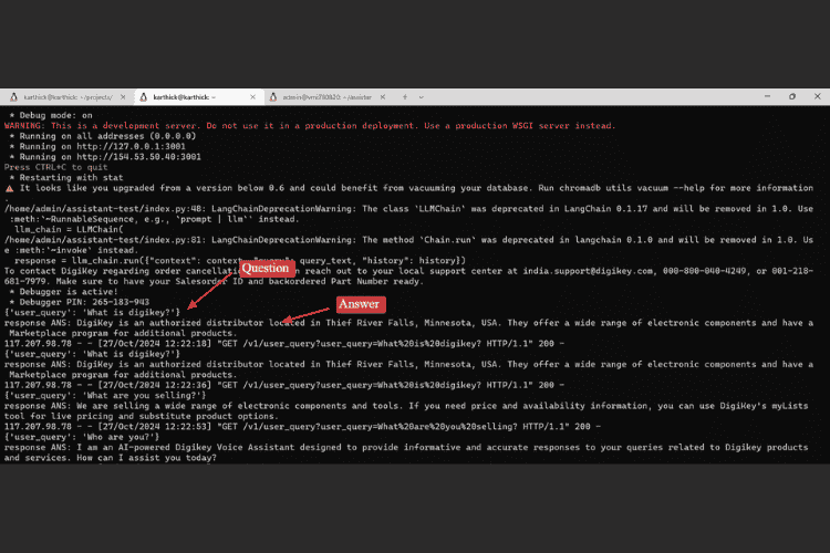 Response Backend CMD