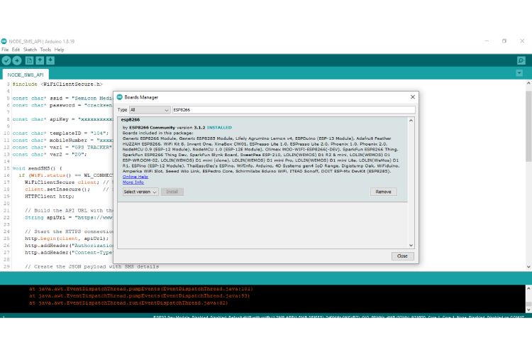 Search for ESP8266
