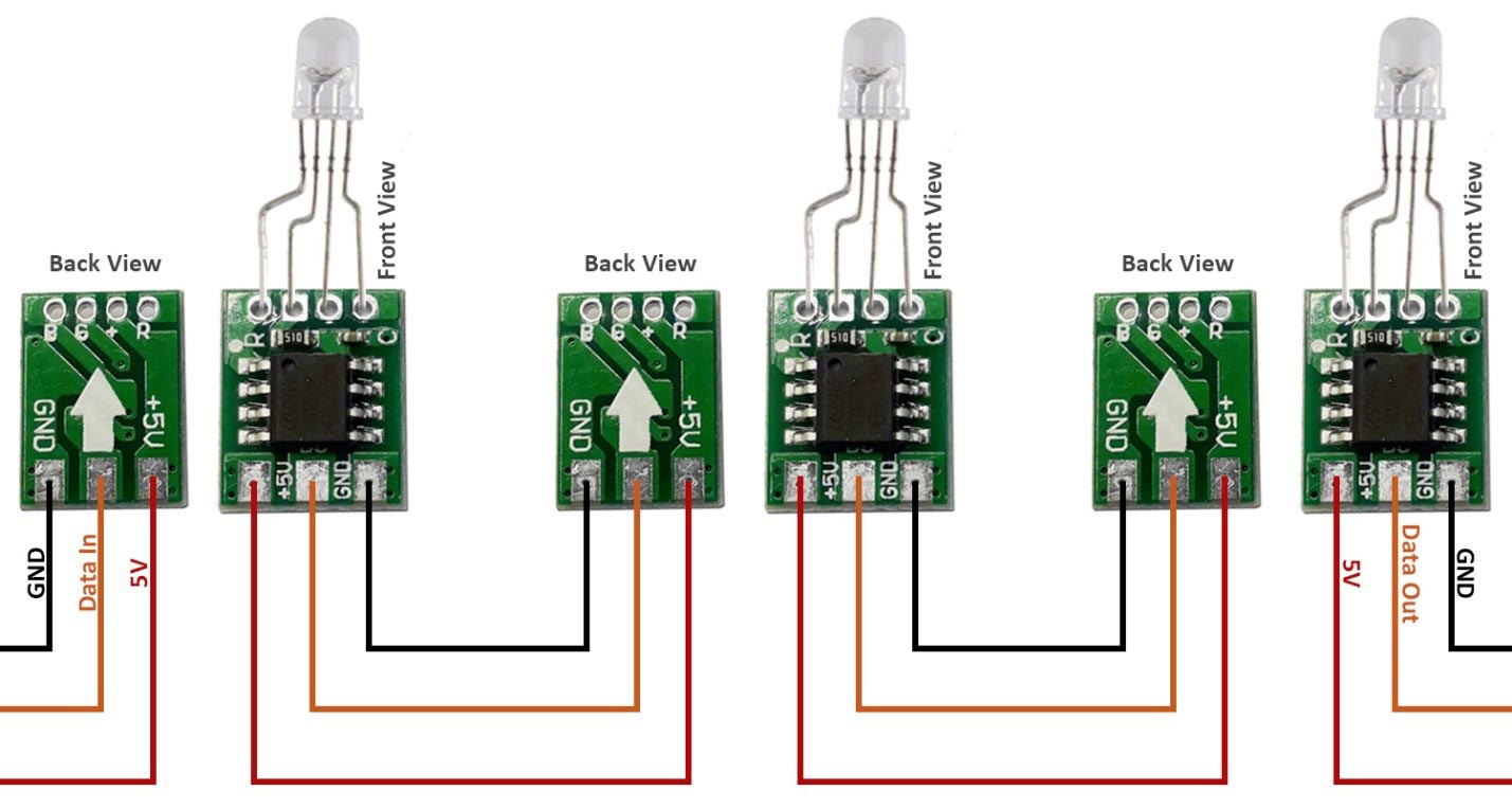 WS2811 LED Driver and RGB LED Circuit