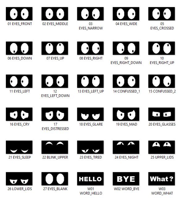 OLED Moving Eyes