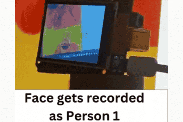AIOT Security System Demonstration Face Registered
