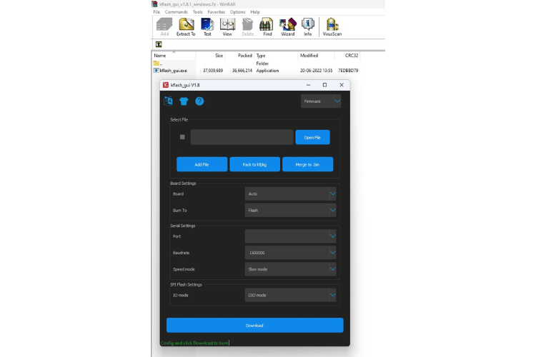AIOT Security System Kflash Install