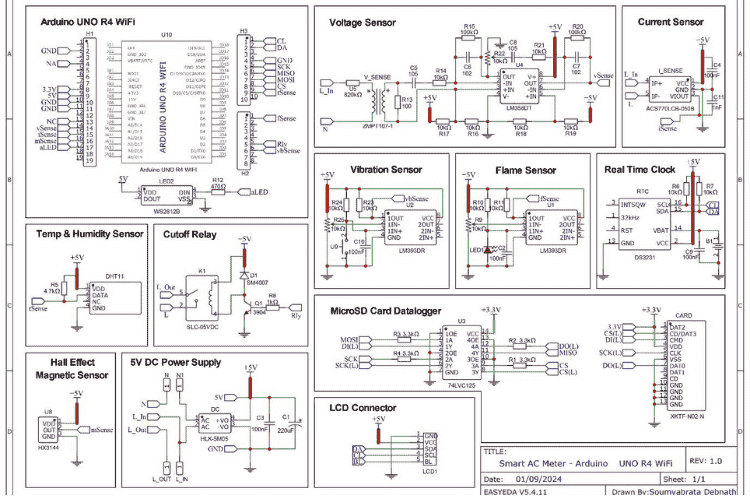 Arduino Uno R4 WiFi Circuit Diagram