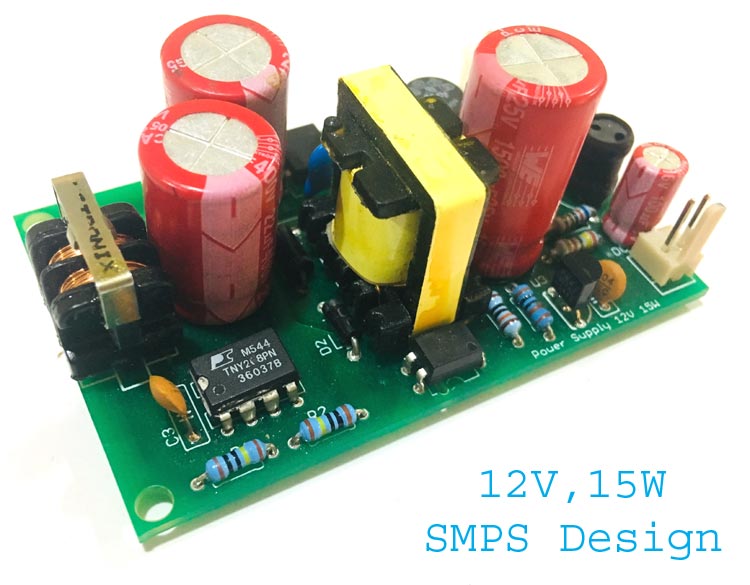 12v 1A SMPS Power Supply Circuit Assembled PCB 12v 1A SMPS Power Supply Circuit Assembled PCB