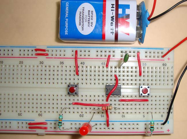 555 Timer Bistable Multivibrator Circuit 555 Timer Bistable Multivibrator Circuit