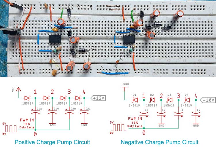 555 Timer Charge Pump Circuit 555 Timer Charge Pump Circuit