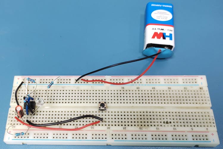 555-Timer Push on Push off Circuit 555-Timer Push on Push off Circuit