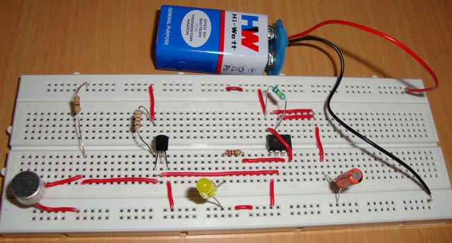 Clap Switch Project using IC 555 Clap Switch Project using IC 555
