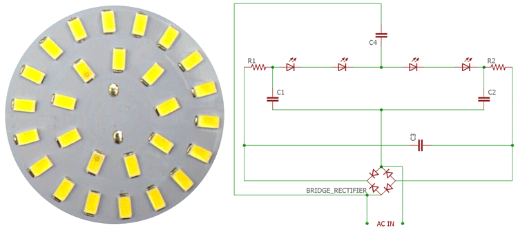 Driverless LED Light Circuit Driverless LED Lights