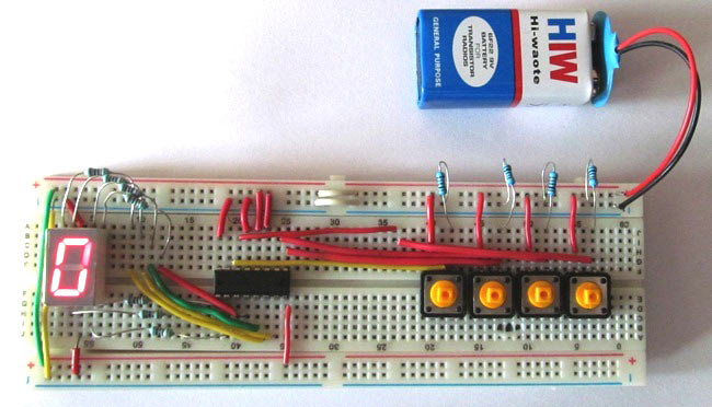 Driving a 7-Segment Display using a BCD to 7 Segment Driver IC 4511 Driving a 7-Segment Display using a BCD to 7 Segment Driver IC 4511