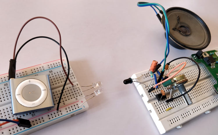 IR based Audio Transmitter and Receiver Circuit IR based Audio Transmitter and Receiver Circuit