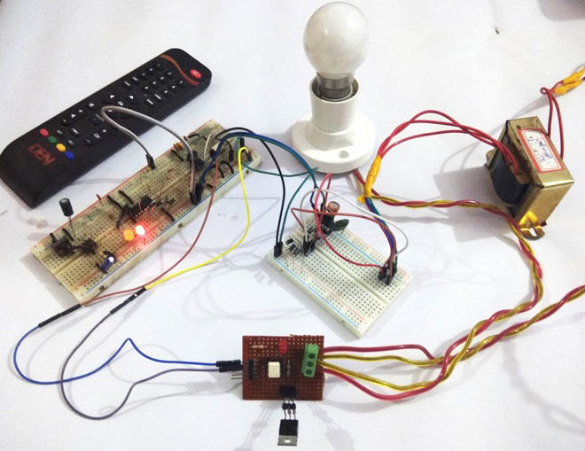 IR Remote Controlled TRIAC AC Light Dimmer Circuit IR Remote Controlled TRIAC AC Light Dimmer Circuit
