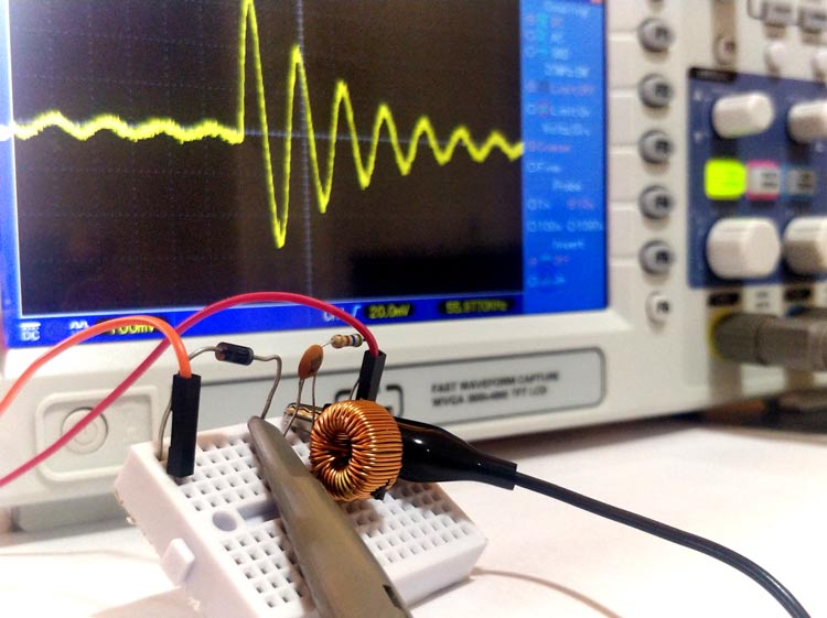 How to measure value of Inductor or Capacitor using Oscilloscope – Resonant Frequency Method How to measure value of Inductor or Capacitor using Oscilloscope – Resonant Frequency Method