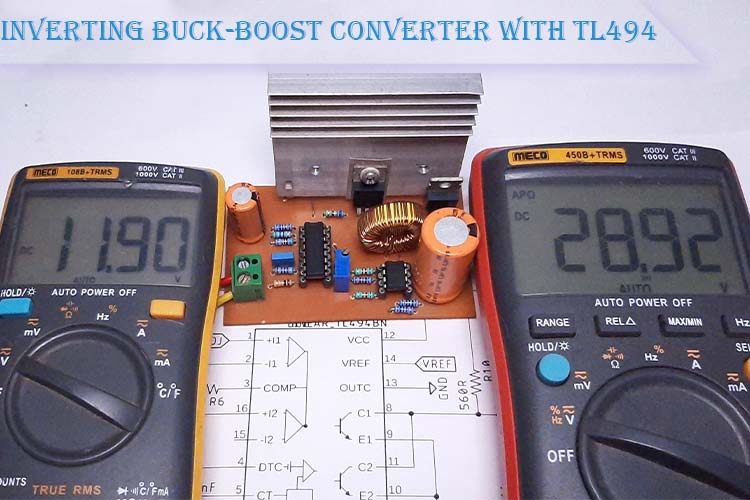 TL494 based Inverting Buck-Boost Converter Inverting Buck-Boost Converter with TL494