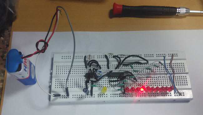 LED Chaser Circuit using IC 555 LED Chaser Circuit using IC 555