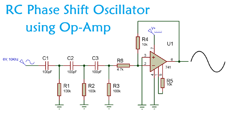 RC Phase Shift Oscillator using Op-Amp RC Phase Shift Oscillator using Op-Amp
