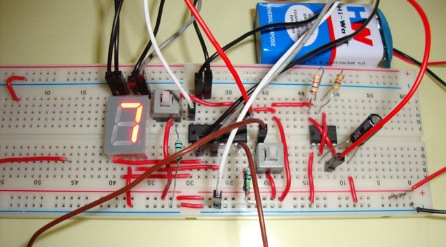 Reaction Timer Game using IC 555 and IC 4026 Reaction Timer Game using IC 555 and IC 4026