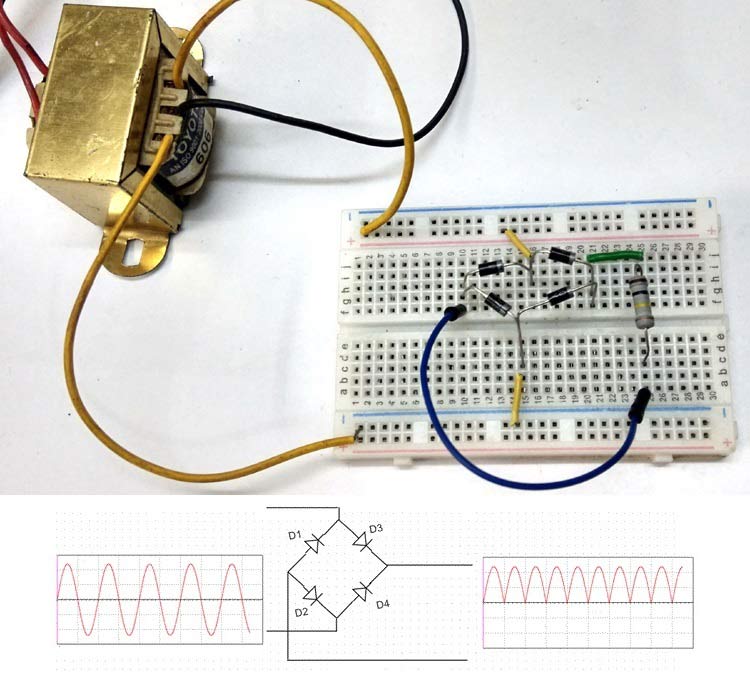 Simple Bridge Rectifier Circuit Simple Bridge Rectifier Circuit