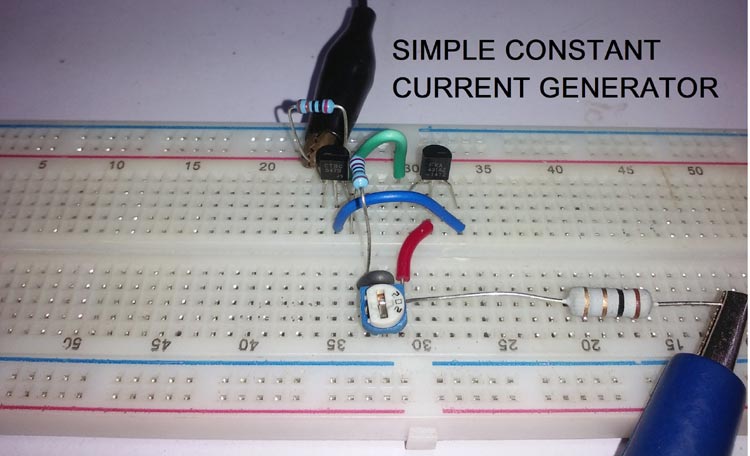 Simple Constant Current Generator Circuit using Transistor Simple Constant Current Generator Circuit using Transistor