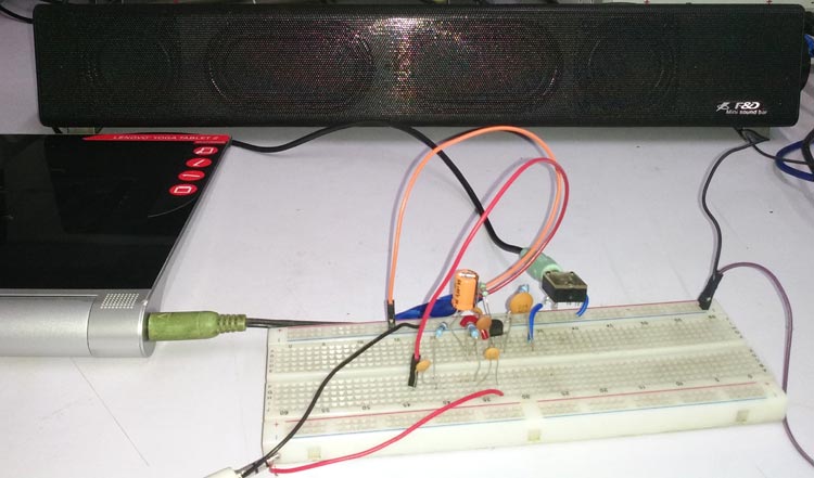 Single Transistor Audio Mixer Circuit Single Transistor Audio Mixer Circuit