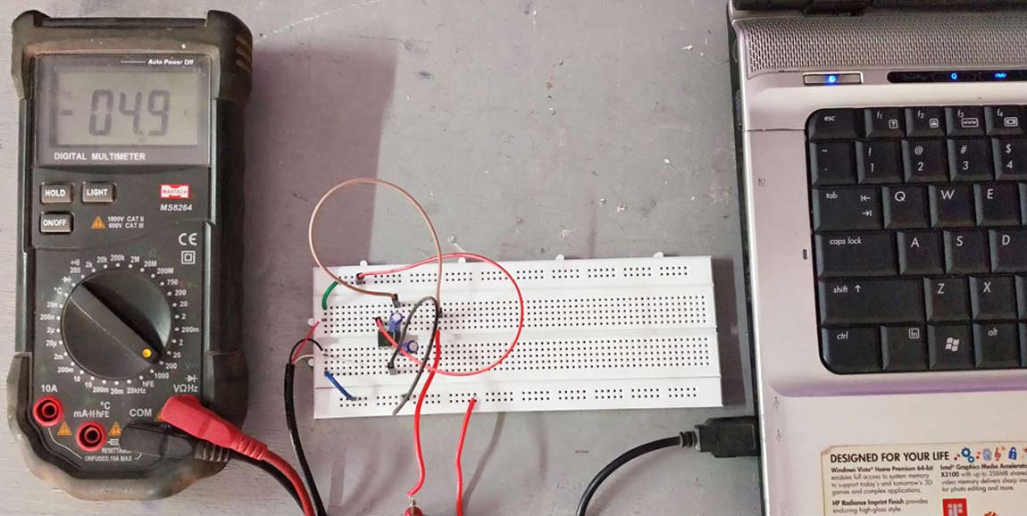 +5V and -5V Dual Power Supply Circuit Setup +5V and -5V Dual Power Supply Circuit Setup