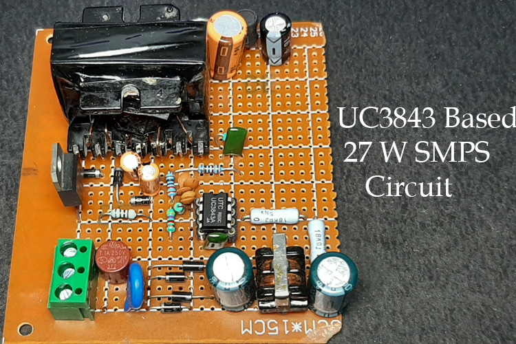 12V/27W SMPS Circuit with UC3843 12V/27W SMPS Circuit with UC3843