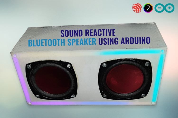 Arduino Bluetooth Speaker with Reactive NeoPixel LEDs Arduino Bluetooth Speaker with Reactive NeoPixel LEDs