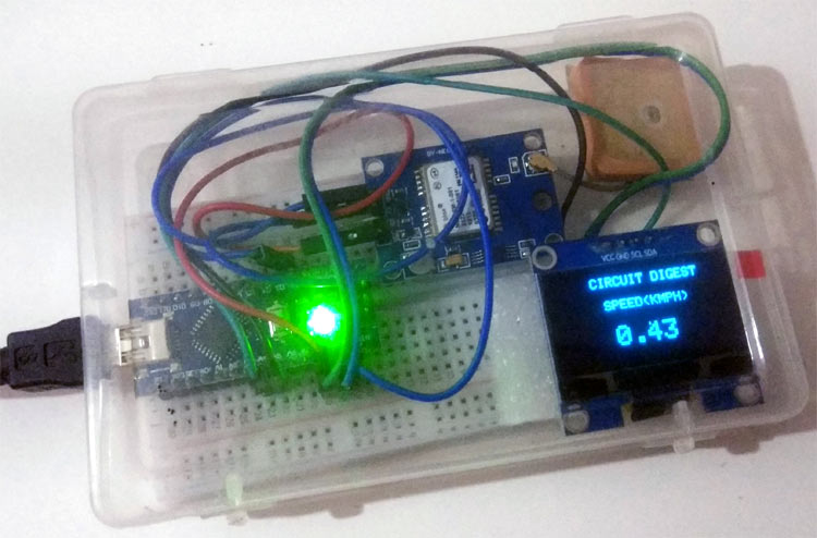 Arduino GPS speedometer using OLED Arduino GPS speedometer using OLED
