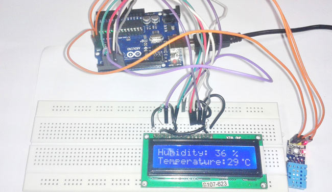 Humidity and Temperature Measurement using Arduino Arduino Uno Humidity Sensor Project