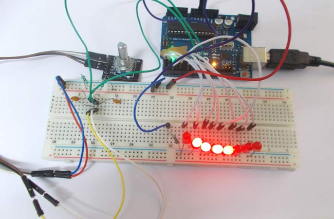 LED Chaser using Arduino Rotary Encoder LED Chaser using Arduino Rotary Encoder
