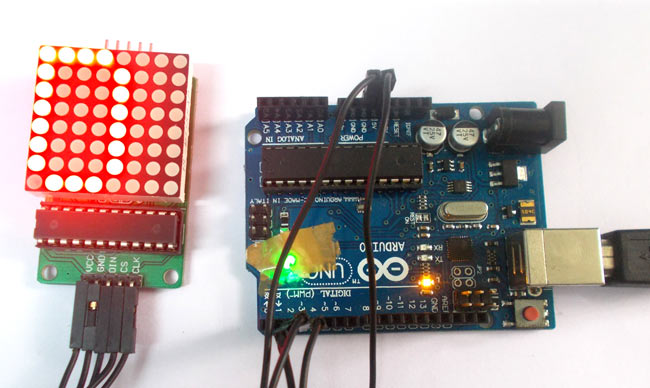 Arduino 8x8 LED Matrix Display Arduino 8x8 LED Matrix Display