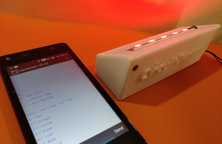 Smart Phone Controlled Arduino Mood Light with Alarm Smart Phone Controlled Arduino Mood Light with Alarm