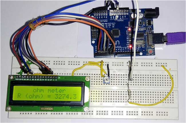 Arduino Ohm Meter Arduino Ohm Meter