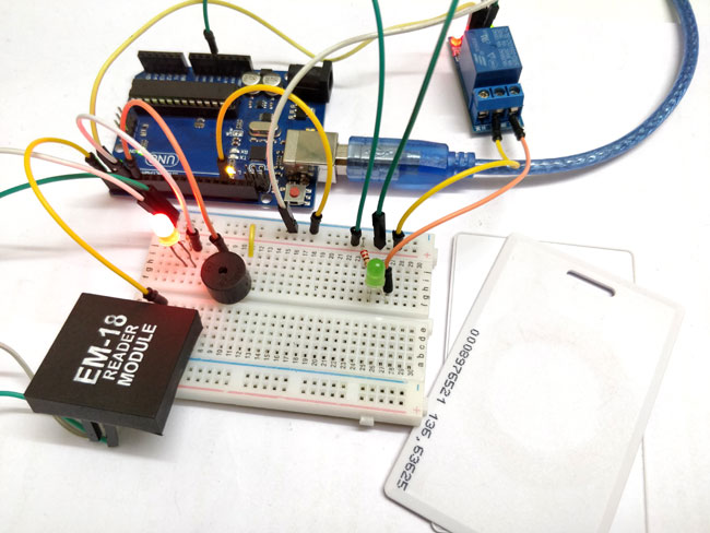 Arduino RFID Door Lock Hardware Project Setup Arduino RFID Door Lock Hardware Project Setup