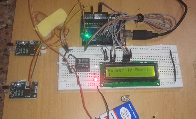 Arduino Based Visitor Counter with Automatic Light Control Arduino Based Visitor Counter with Automatic Light Control
