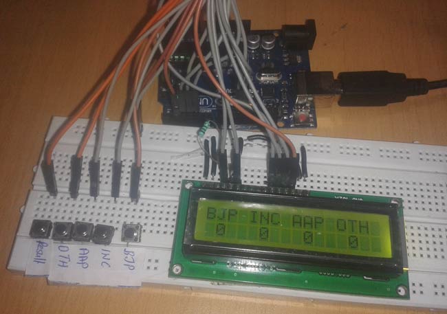 Arduino Based Electronic Voting Machine Arduino Based Electronic Voting Machine