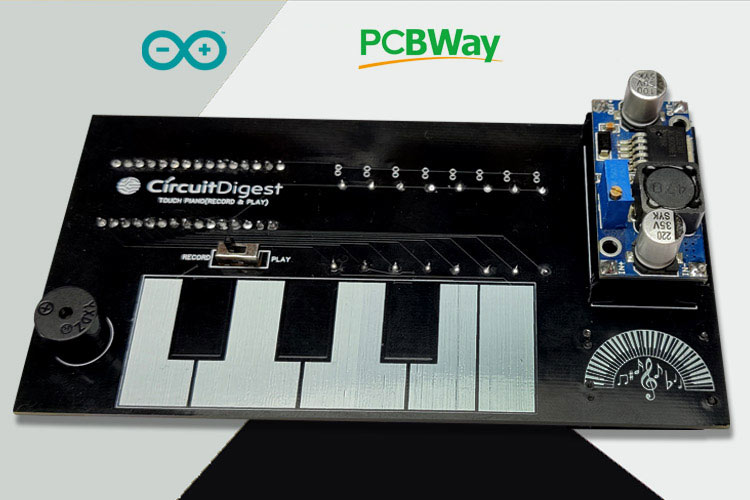 Arduino based Touch Capacitive Piano PCB Arduino based Touch Capacitive Piano PCB