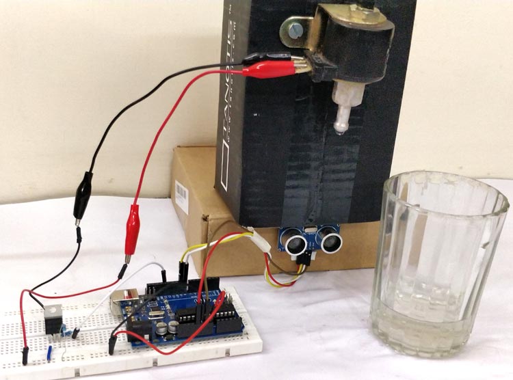 Automatic Water Dispenser using Arduino Automatic Water Dispenser using Arduino