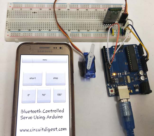 Bluetooth Controlled Servo Motor using Arduino Bluetooth Controlled Servo Motor using Arduino