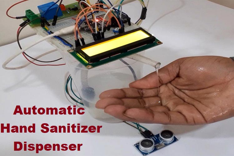 Automatic Hand Sanitizer Dispenser and COVID19 Live Tracker Automatic Hand Sanitizer Dispenser and COVID19 Live Tracker