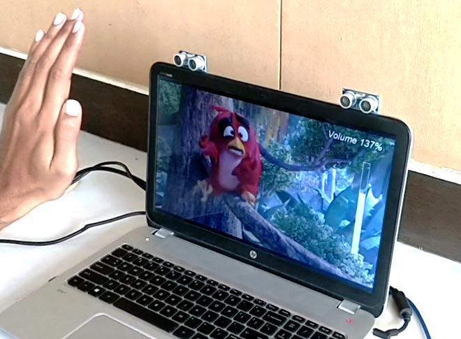 Control your Computer with Hand Gestures using Arduino Control your Computer with Hand Gestures using Arduino