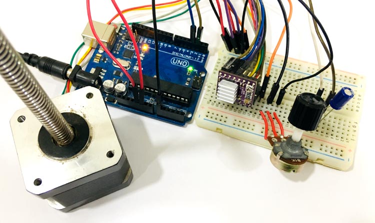 Control NEMA 17 Stepper Motor with Arduino and DRV8825 Control NEMA 17 Stepper Motor with Arduino and DRV8825