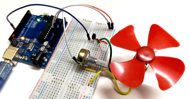 DC Motor Speed Control using Arduino and Potentiometer DC Motor Speed Control using Arduino and Potentiometer